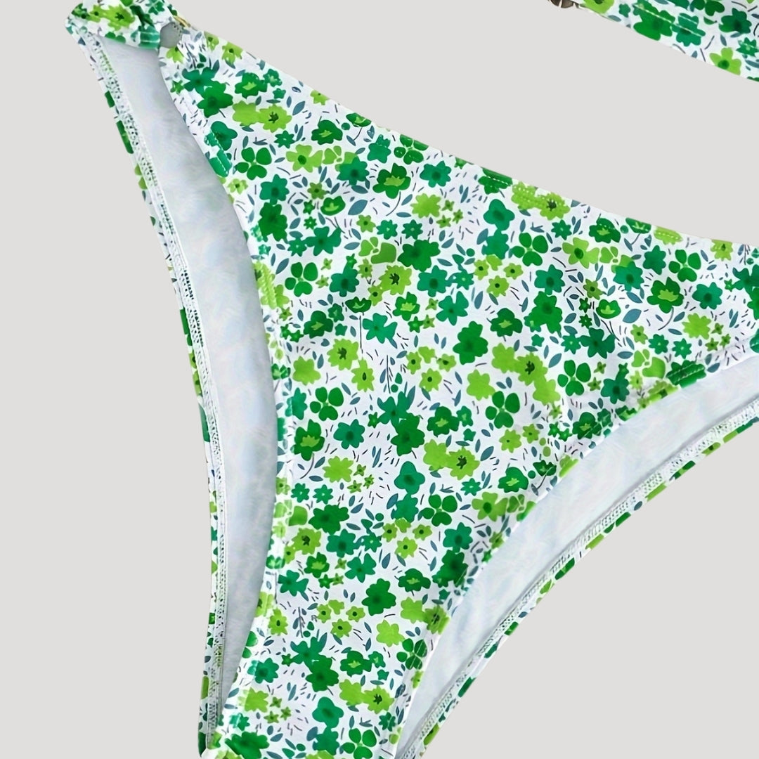Briar - Bikini with Floral Print and Ring Details