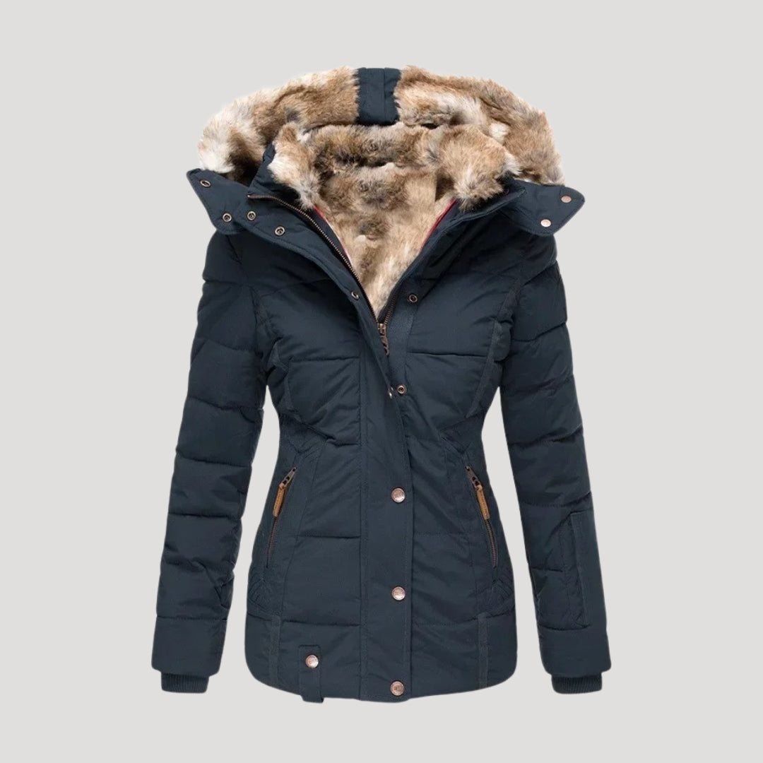 Ysolde - Damen Daunenjacke mit Fellfutter