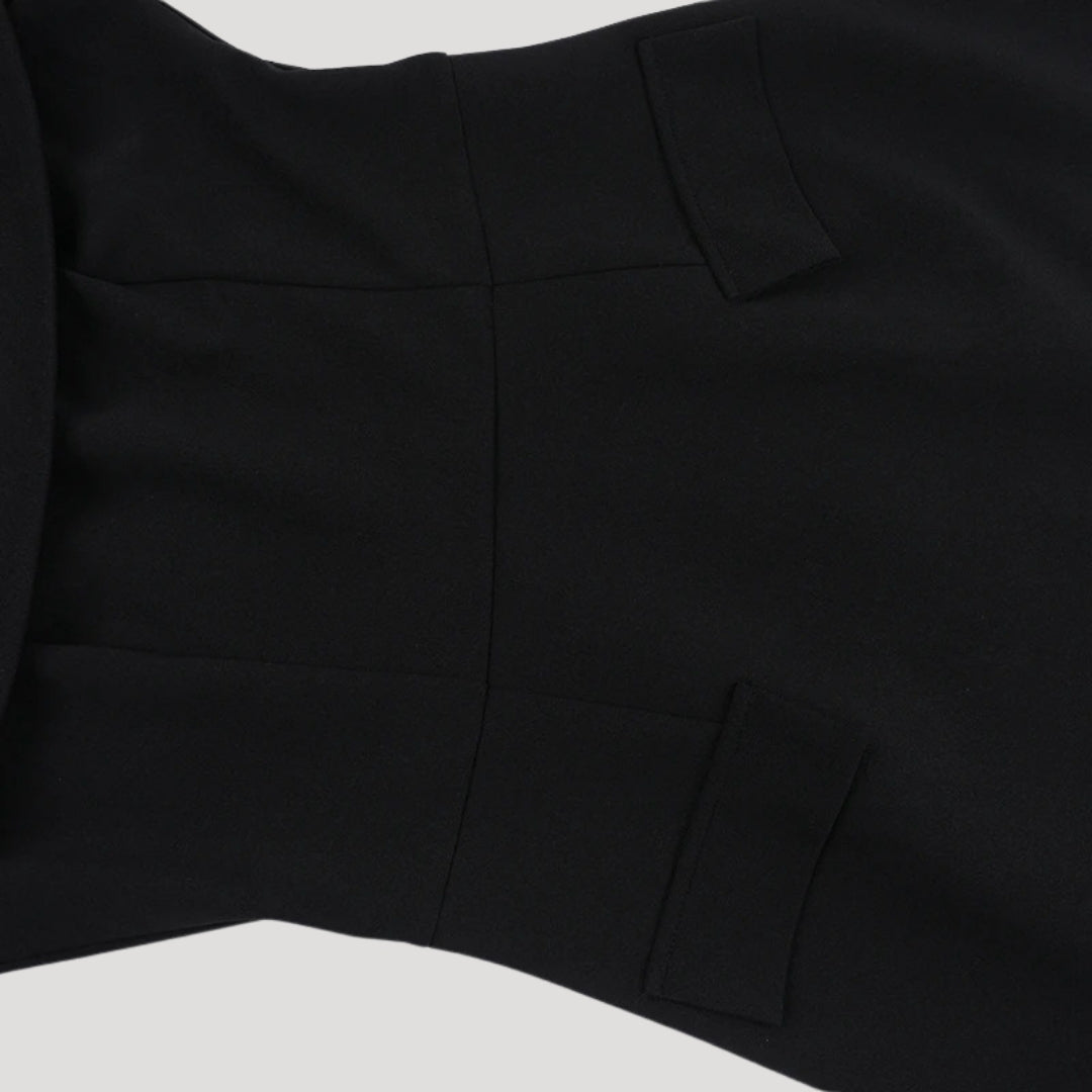Ivy - Off-Shoulder Black Mini Dress
