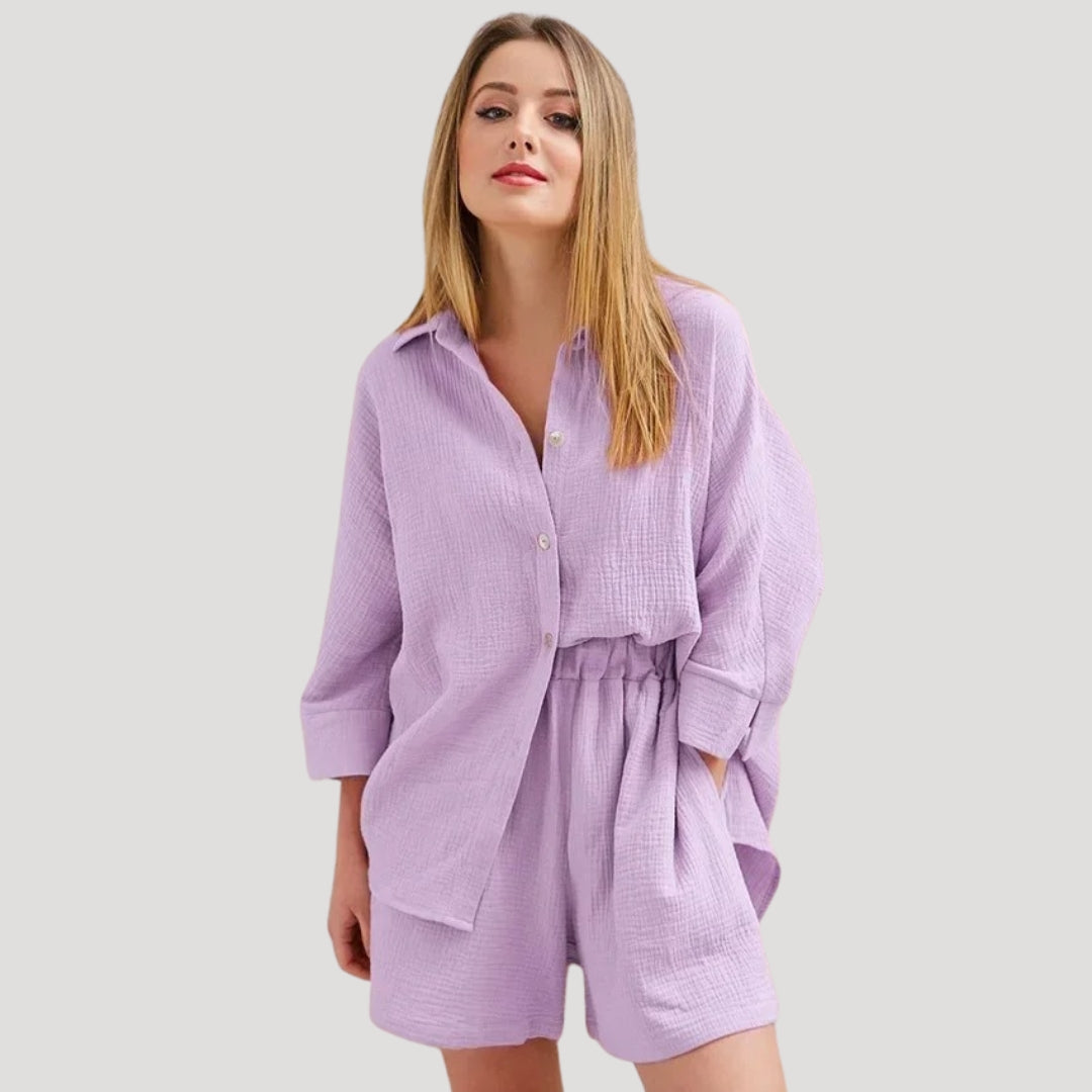 Mavis - Soft Cotton Gauze Co-Ord Set