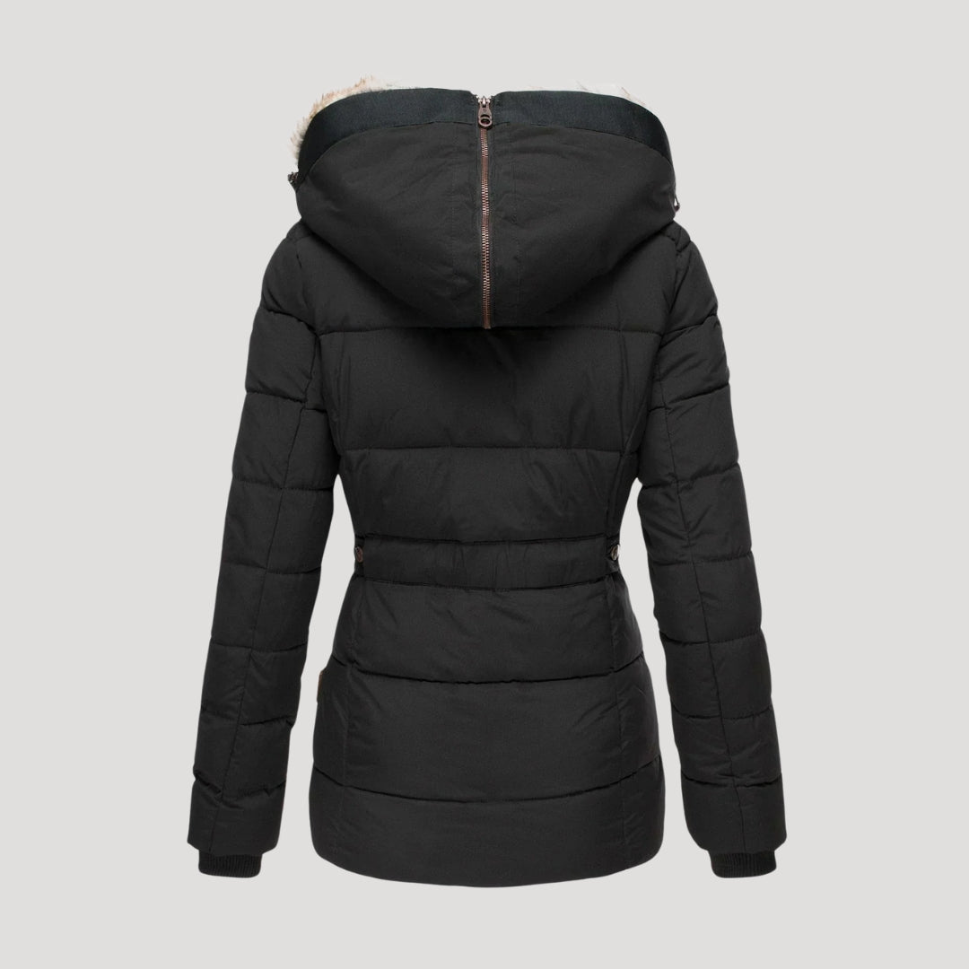 Ysolde - Damen Daunenjacke mit Fellfutter