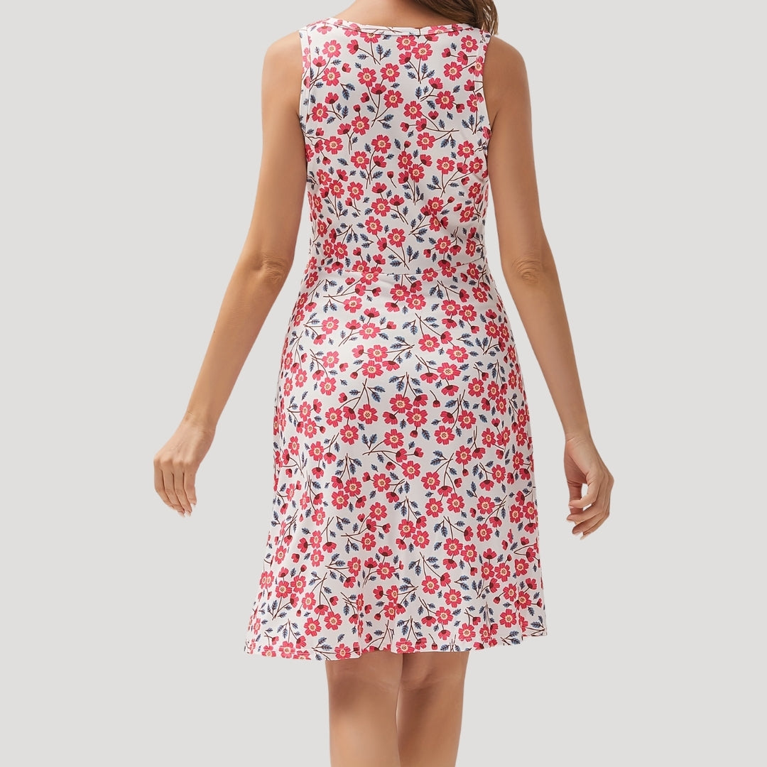 Kira - Floral Sleeveless Summer Dress