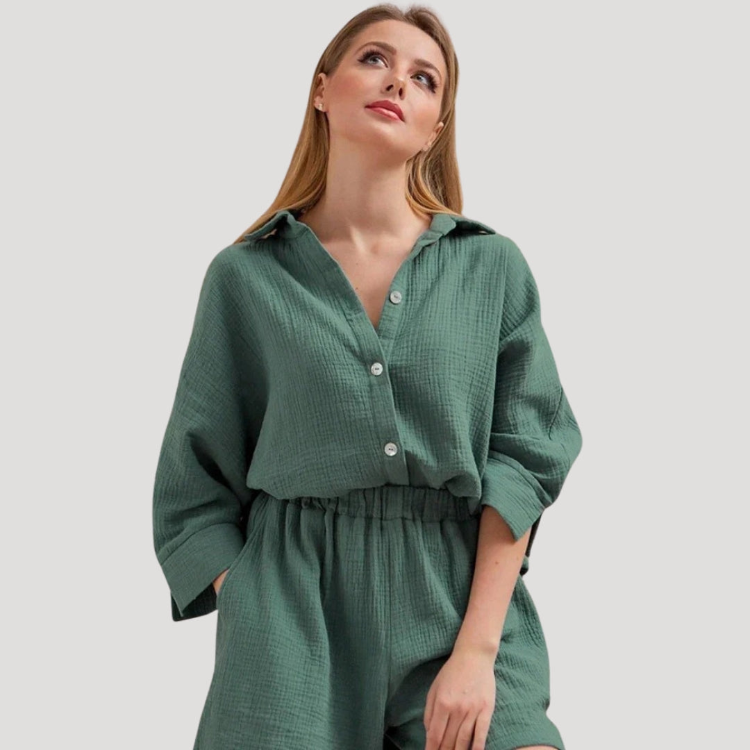Mavis - Soft Cotton Gauze Co-Ord Set