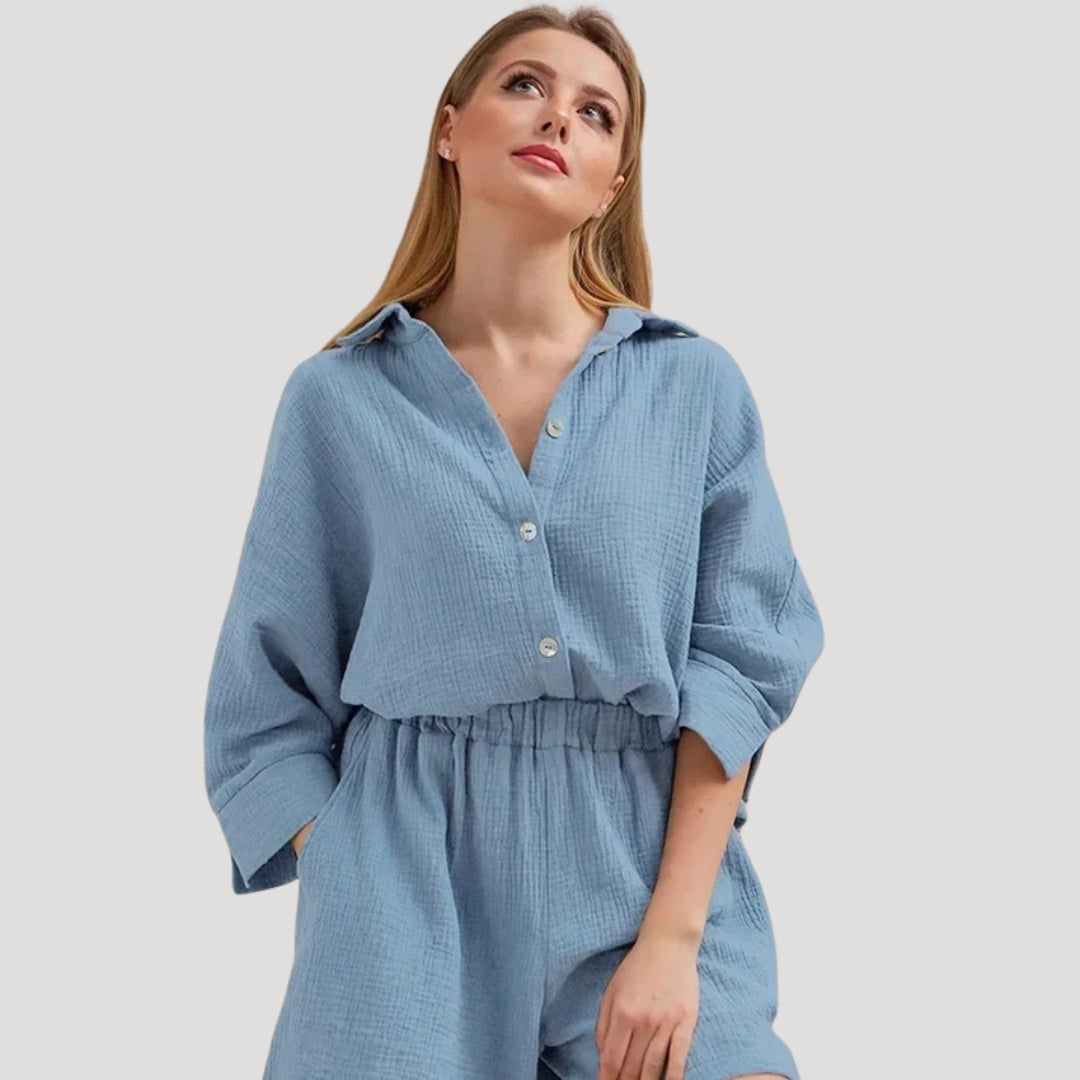 Mavis - Soft Cotton Gauze Co-Ord Set