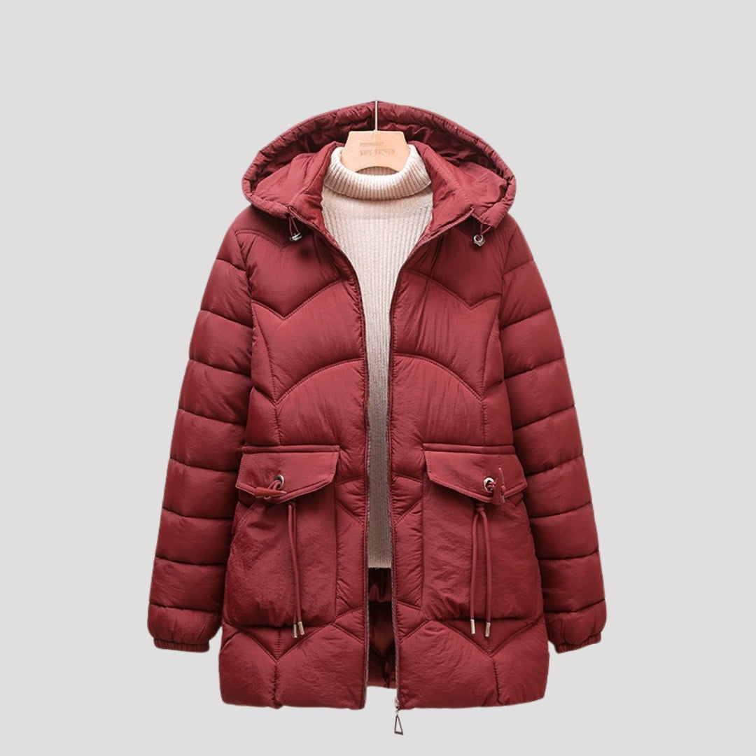 Amelia - Damen Winter Kapuzen-Pufferjacke