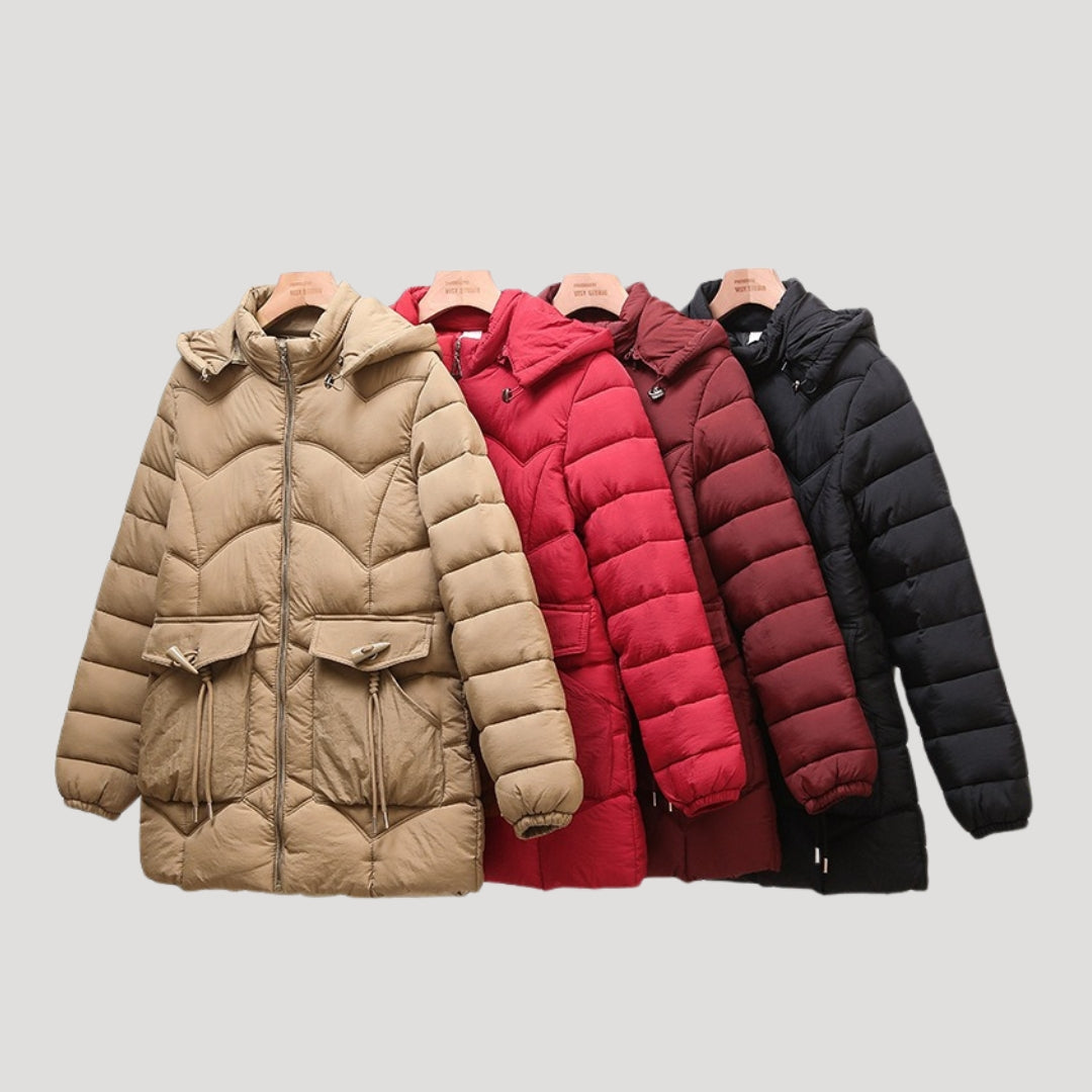 Amelia - Damen Winter Kapuzen-Pufferjacke