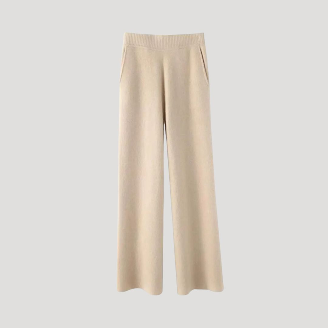 Goldie - Damen weite Strickhose