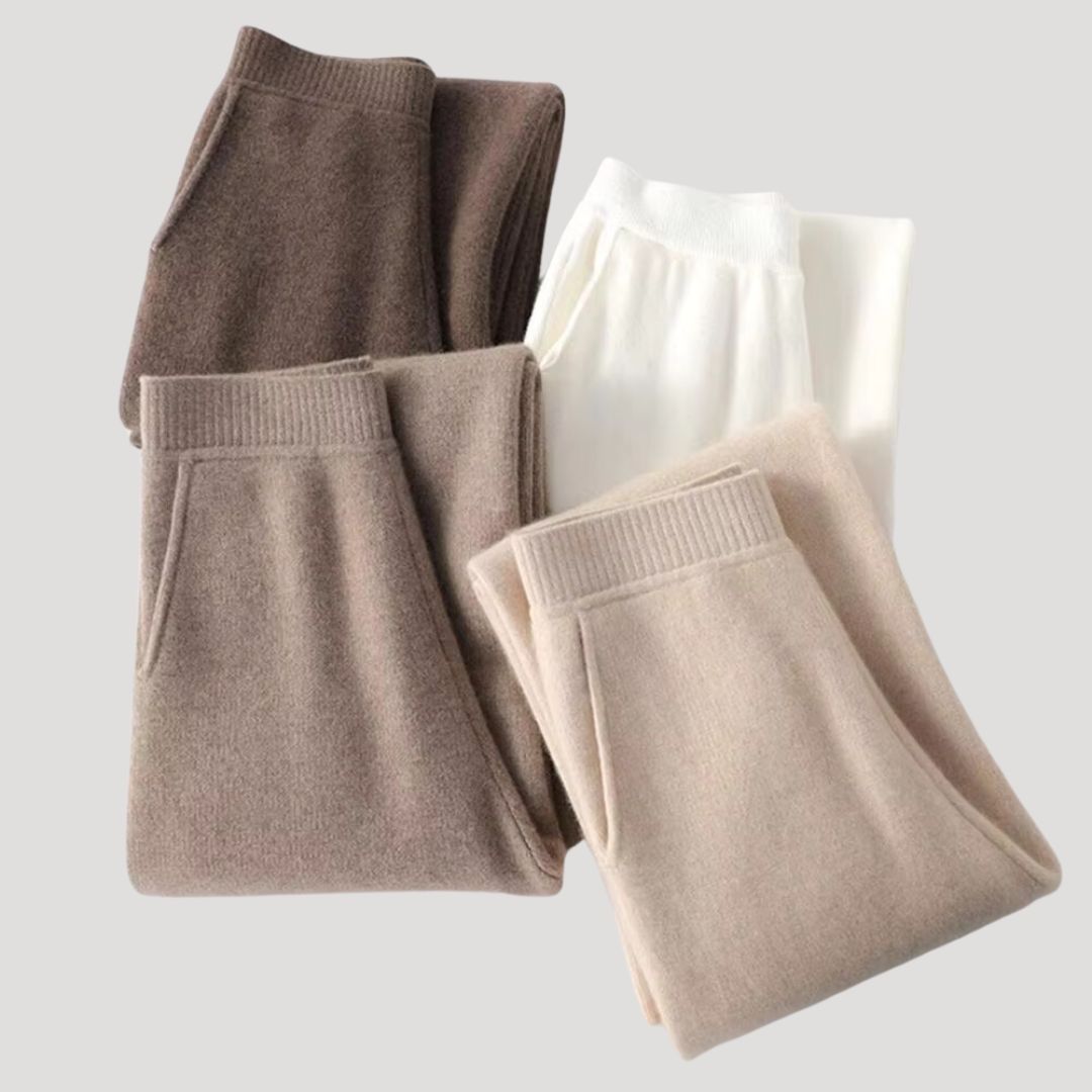Goldie - Damen weite Strickhose