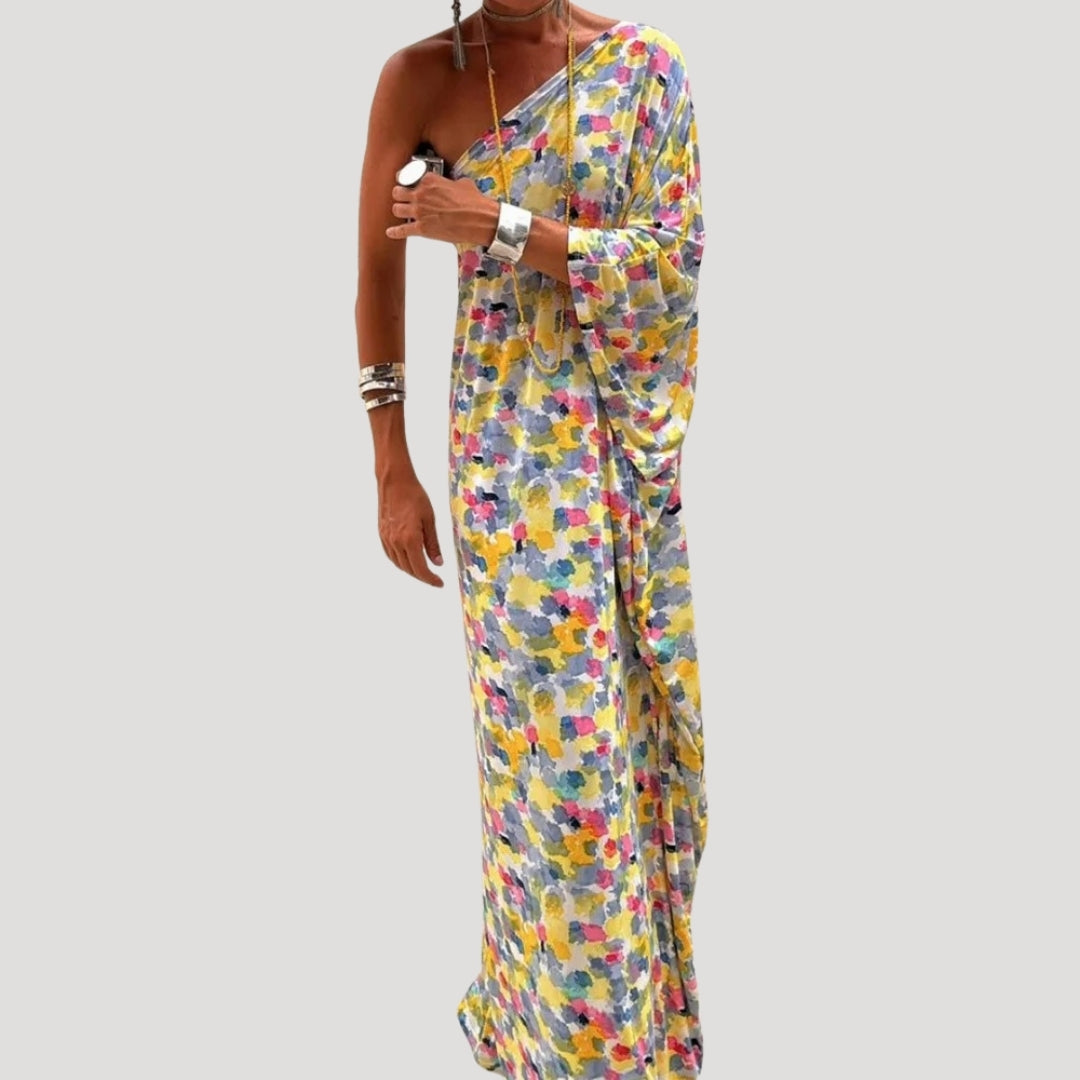 Bernadette - One-Shoulder Floral Maxi Dress