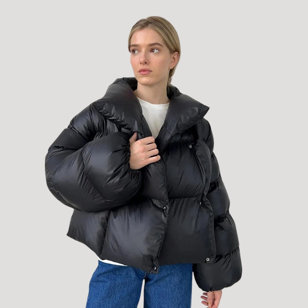 Roxanne - Oversized Shiny Puffer Jacket