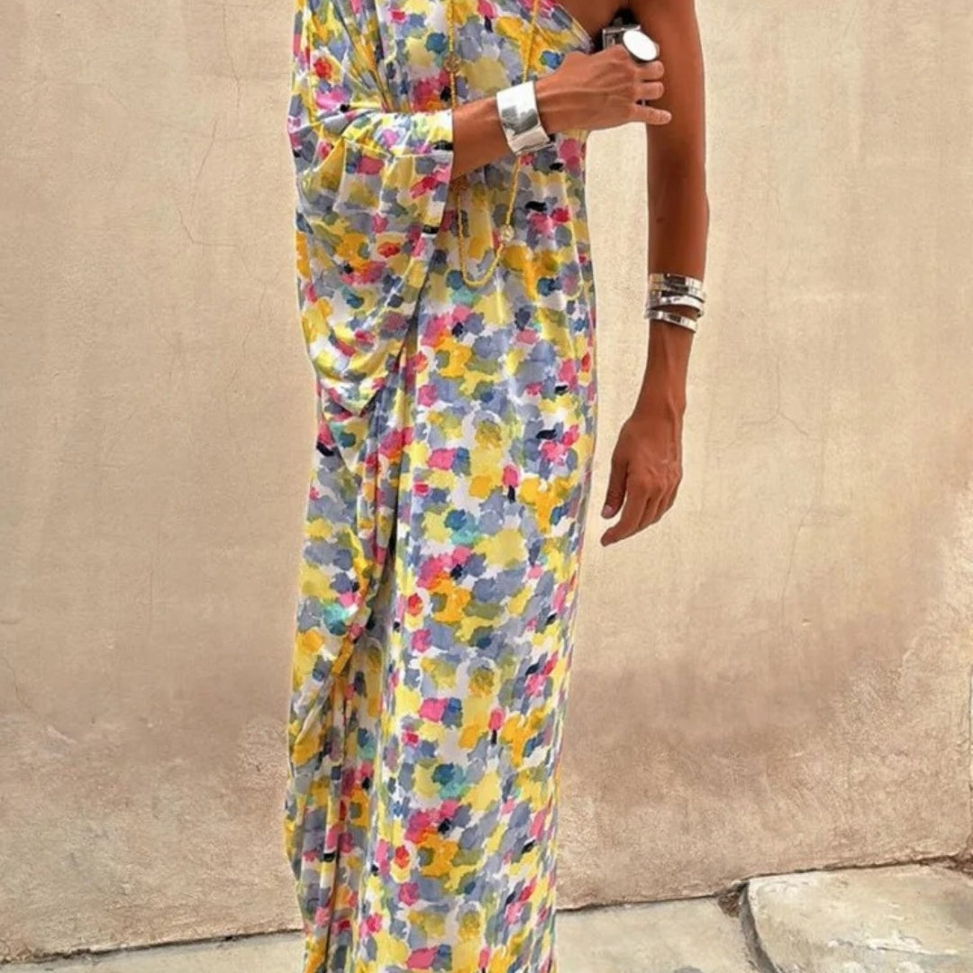 Bernadette - One-Shoulder Floral Maxi Dress
