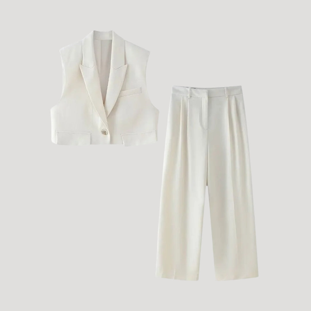 Winona - Elegantes, maßgeschneidertes Weste- und Hosen-Set
