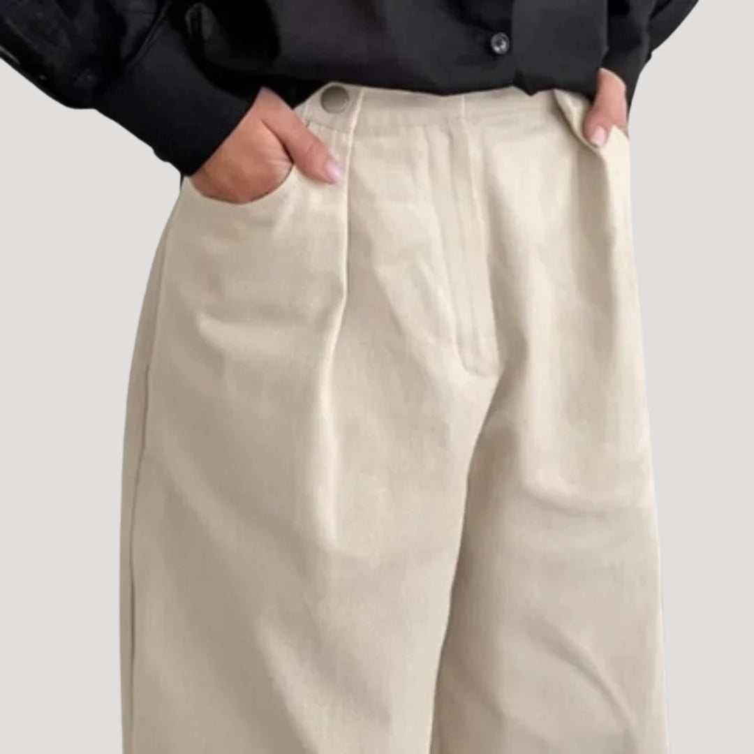 Vanna - Hochtaillierte Hose mit weitem Bein