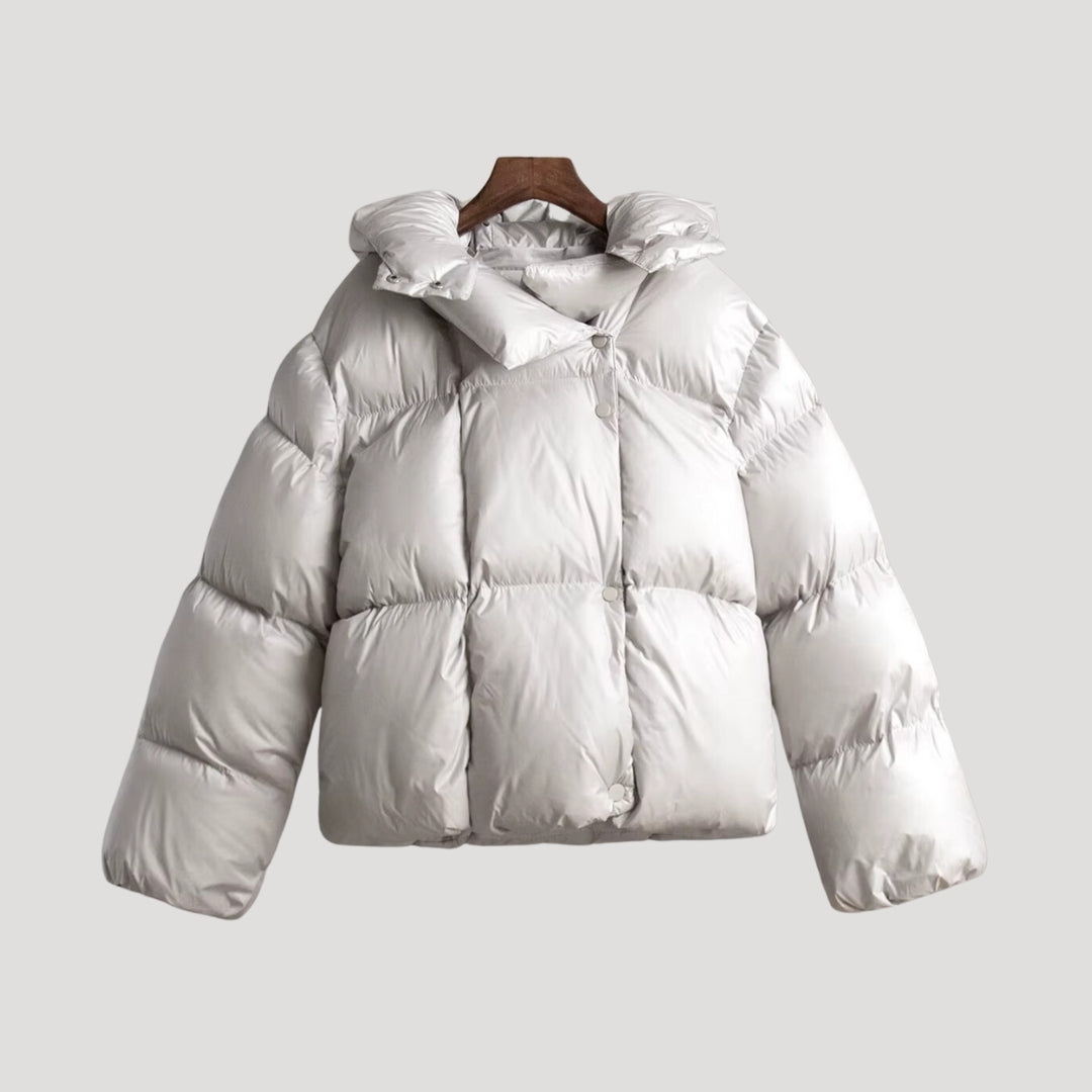 Roxanne - Oversized Shiny Puffer Jacket