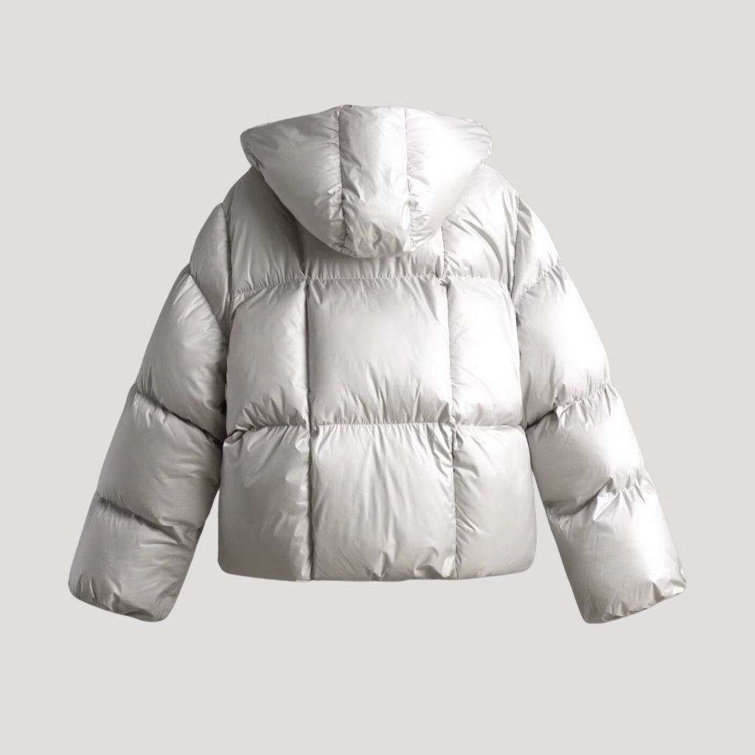 Roxanne - Oversized Shiny Puffer Jacket