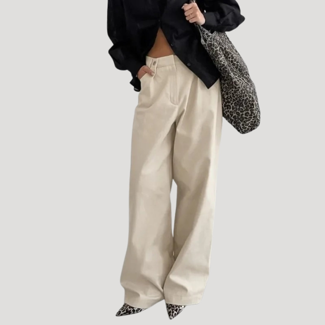 Vanna - Hochtaillierte Hose mit weitem Bein