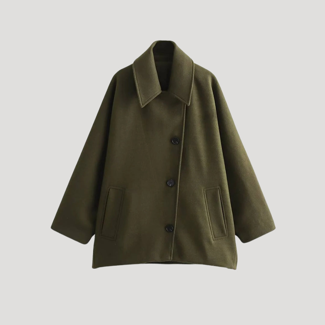 Octavia - Damen oversized Wollmischungsjacke