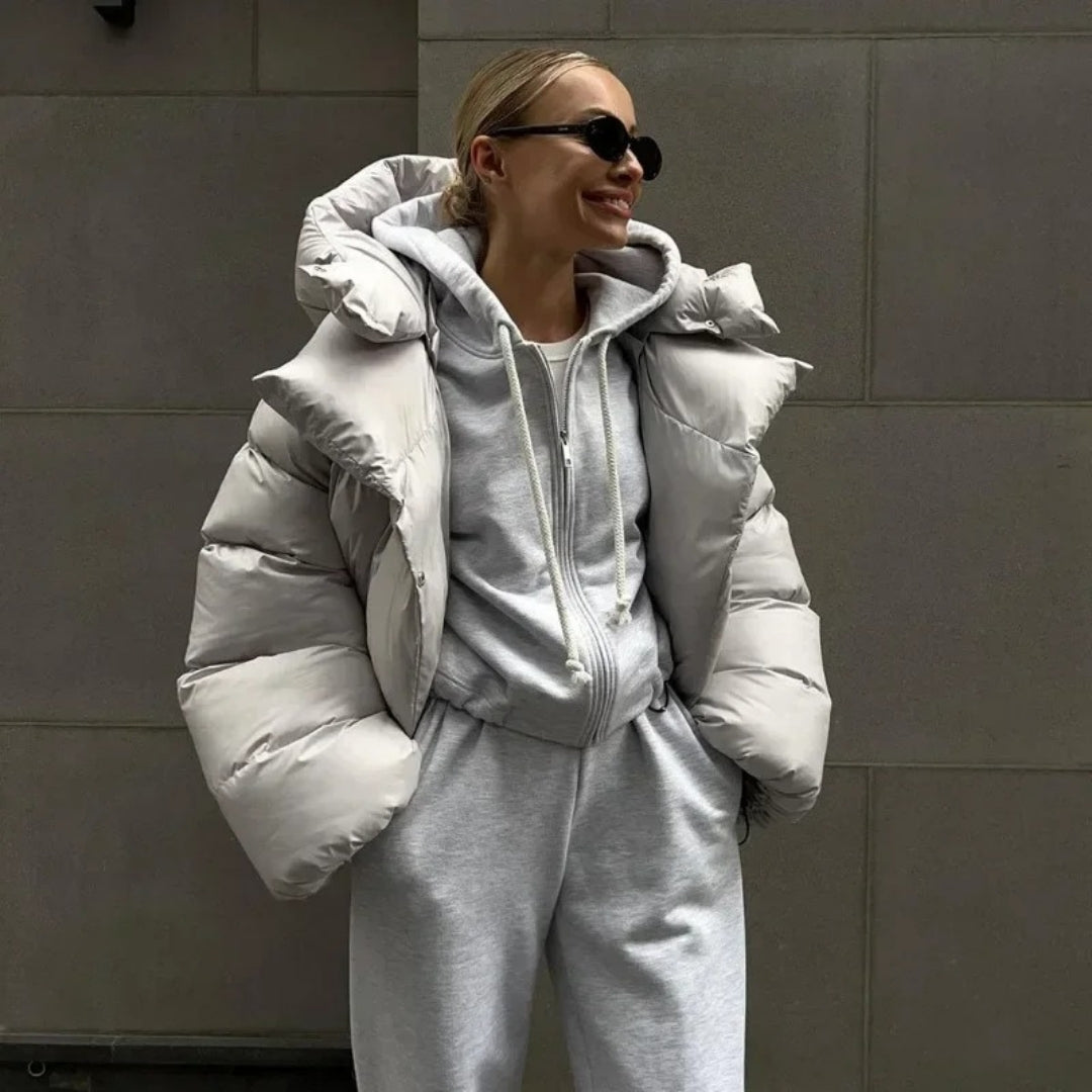 Roxanne - Oversized Shiny Puffer Jacket