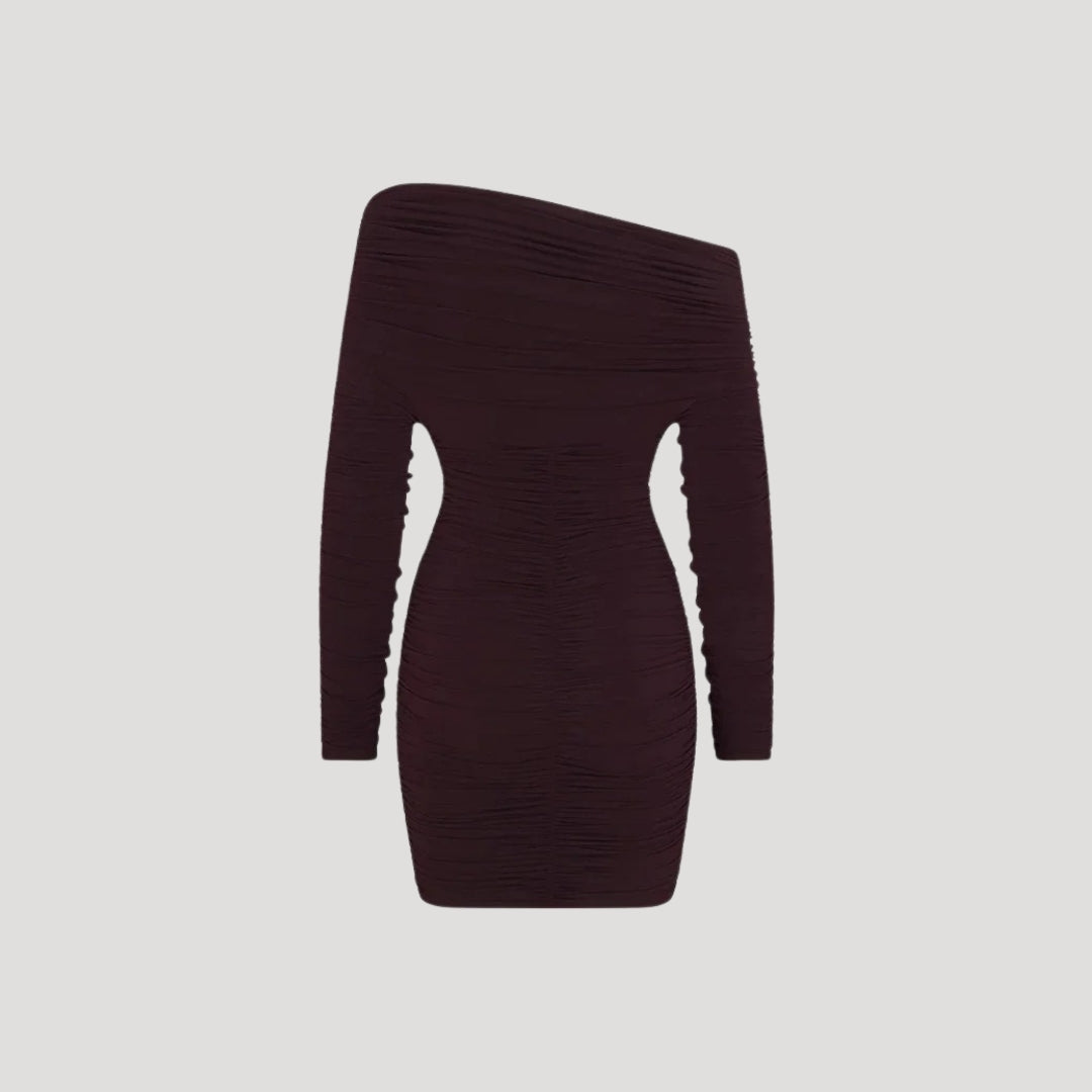 Winifred – Off-Shoulder Ruching Bodycon Dress