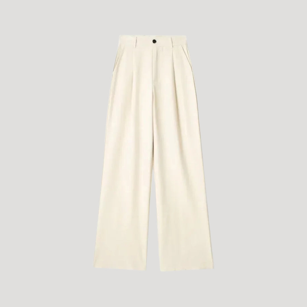 Charlotte - Damen High-Waist Weitbein-Hosen