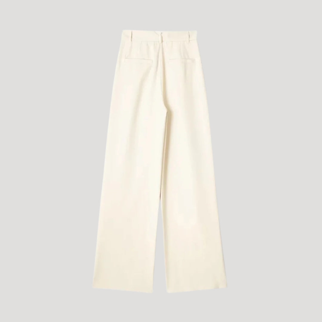 Charlotte - Damen High-Waist Weitbein-Hosen