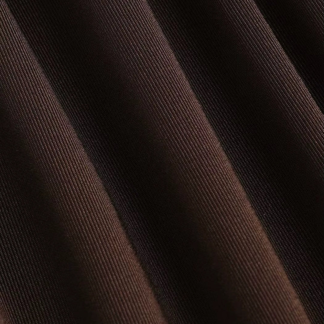 Farrah - Elegantes, drapiertes Maxikleid mit Schlitz