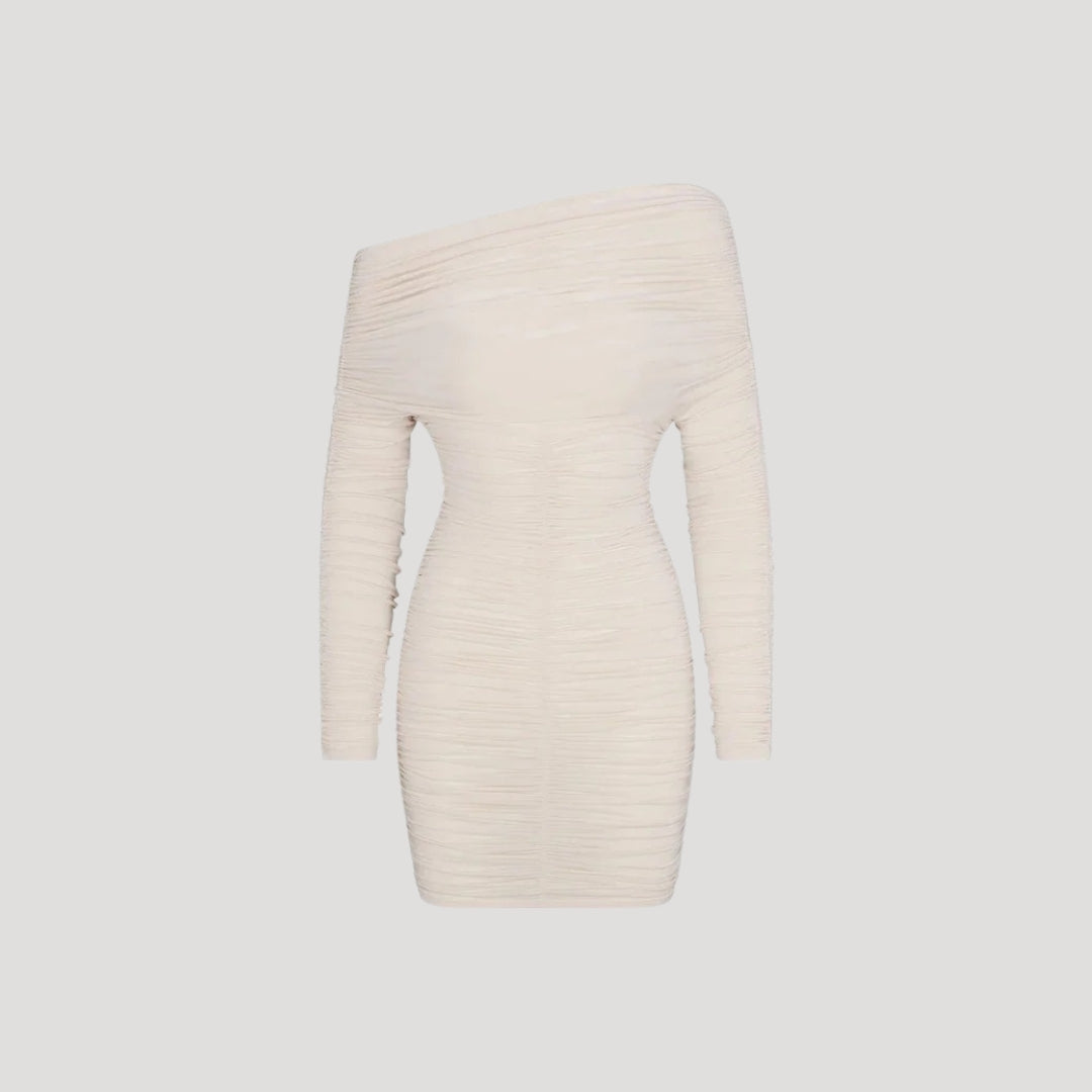 Winifred – Off-Shoulder Ruching Bodycon Dress
