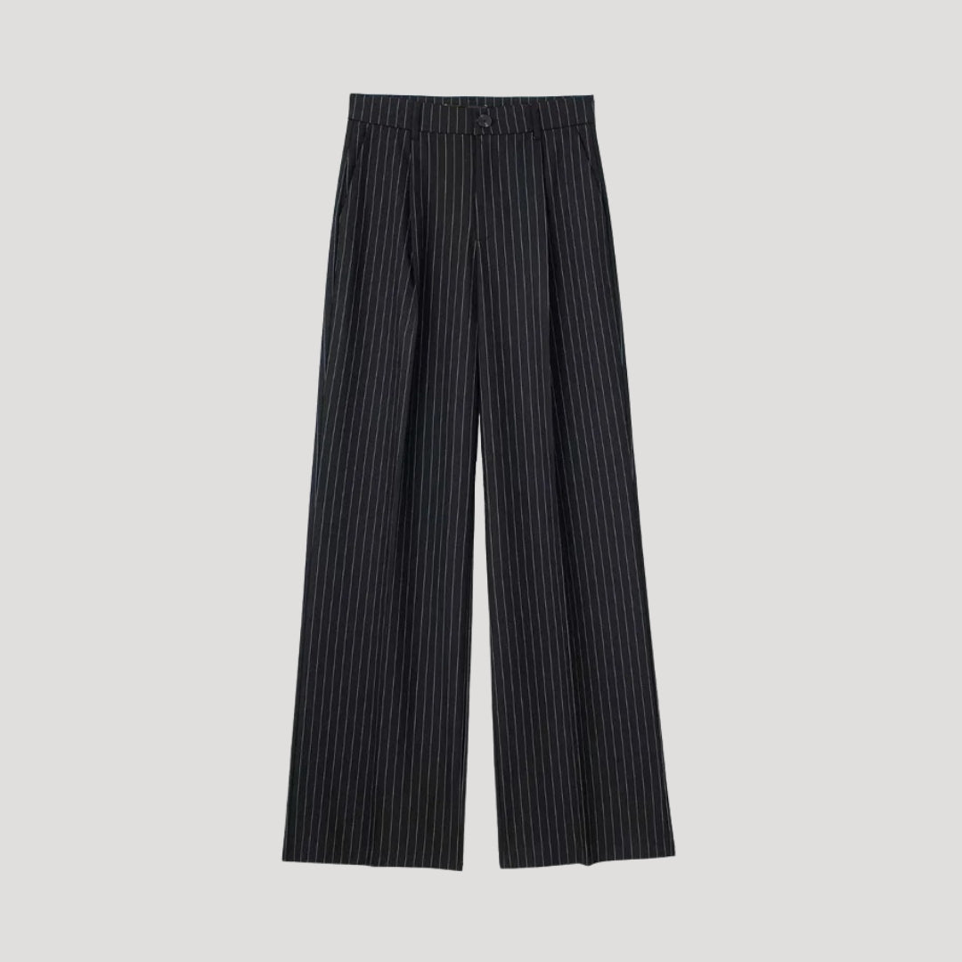 Charlotte - Damen High-Waist Weitbein-Hosen