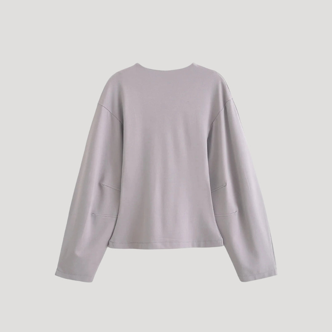 Keeley - Minimalistisches Langarm-Loungewear-Set