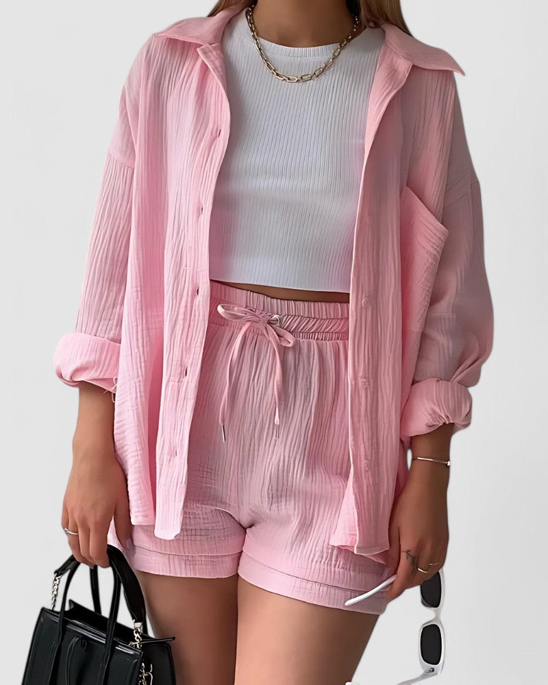 HEIDI - Blusen-Shorts-set