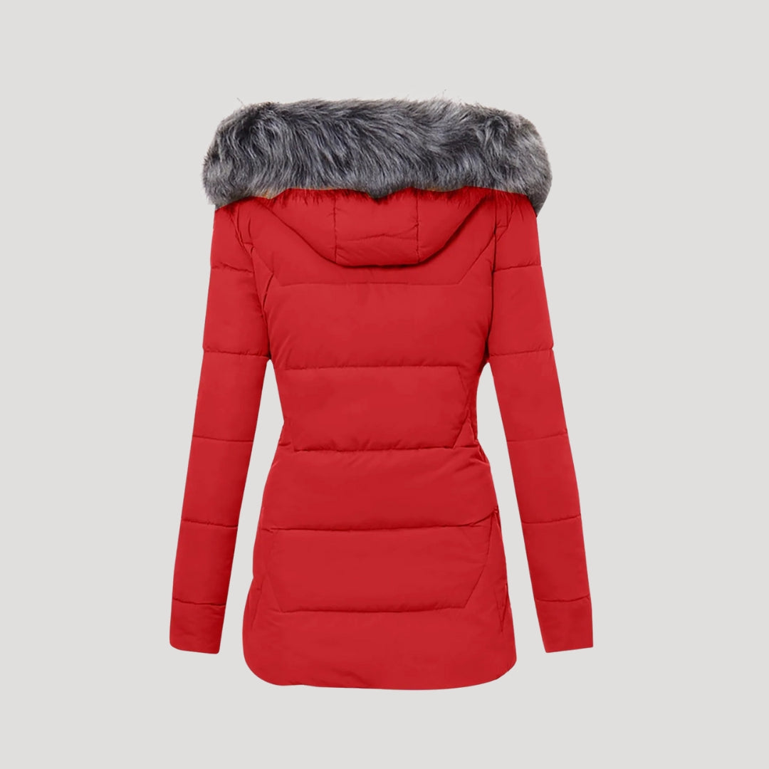 Laura - Damen Winter-Pufferjacke mit Kapuze