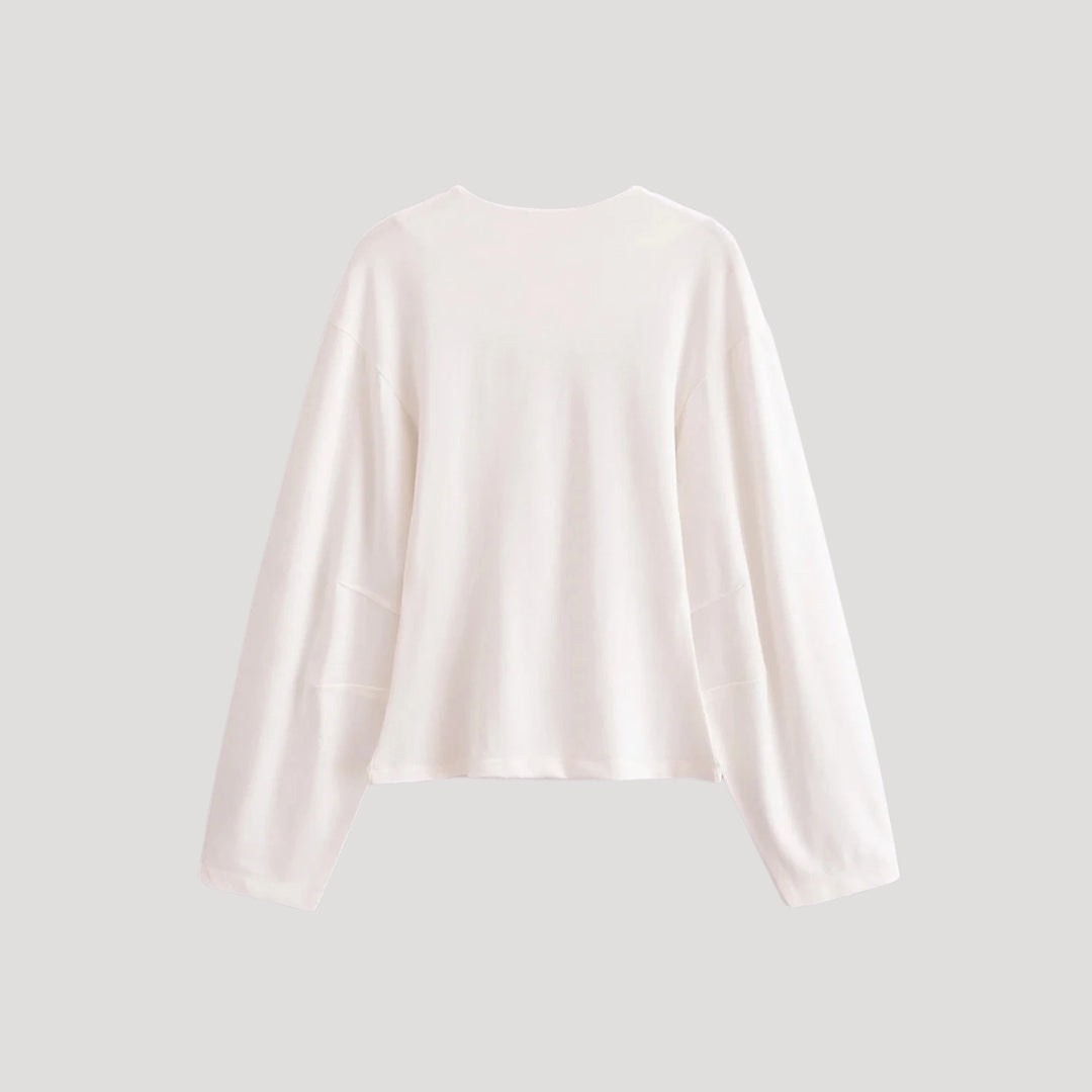 Keeley - Minimalistisches Langarm-Loungewear-Set
