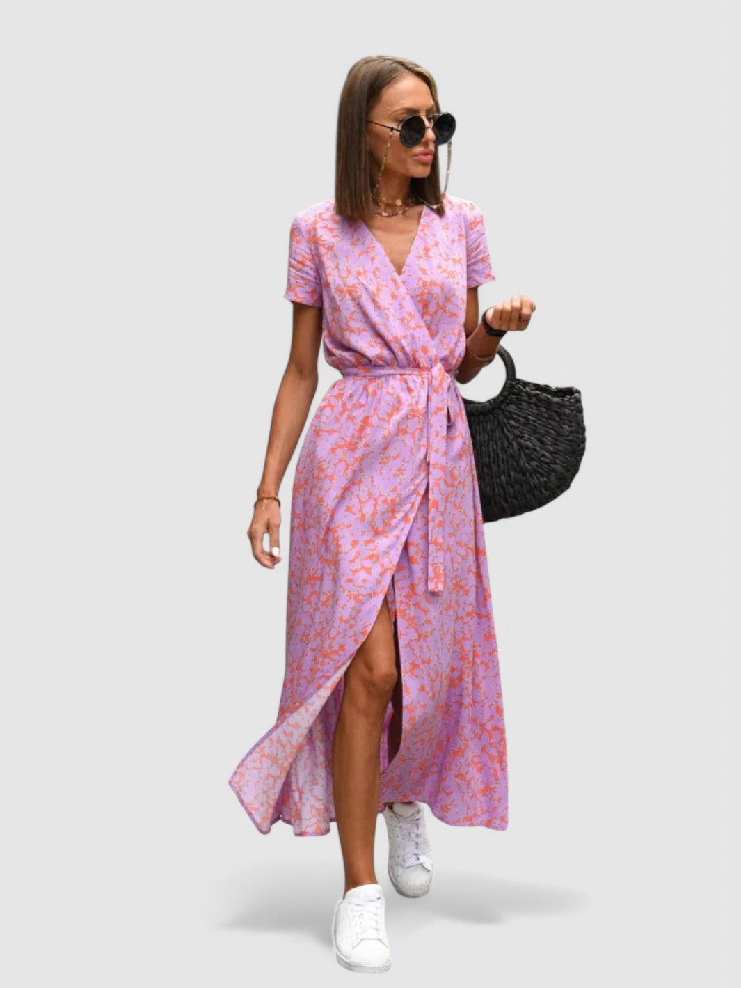 AMELIA - Elegantes Feminines Midi-Kleid