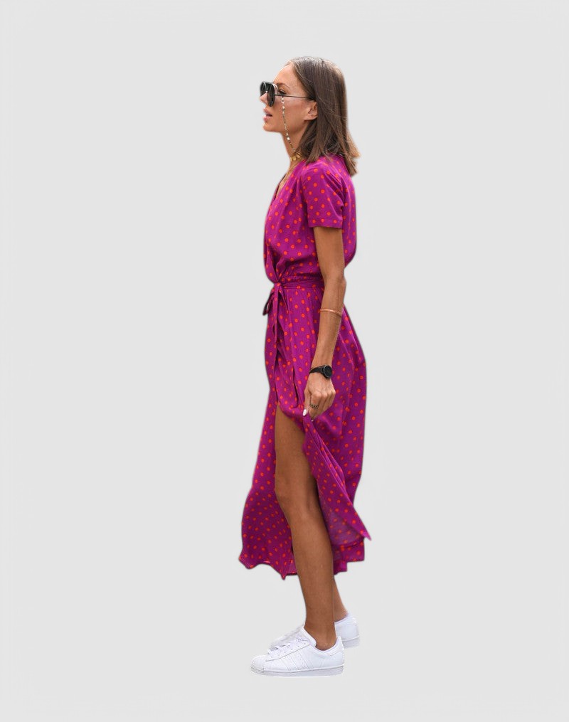 AMELIA - Elegantes Feminines Midi-Kleid