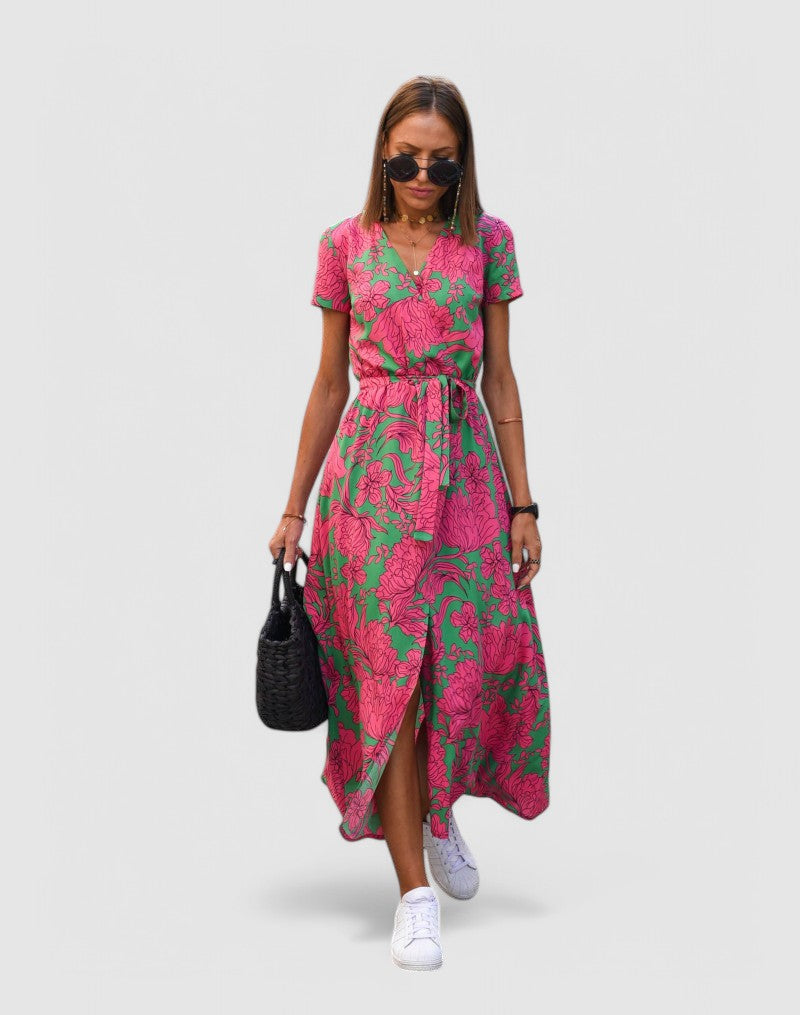 AMELIA - Elegantes Feminines Midi-Kleid