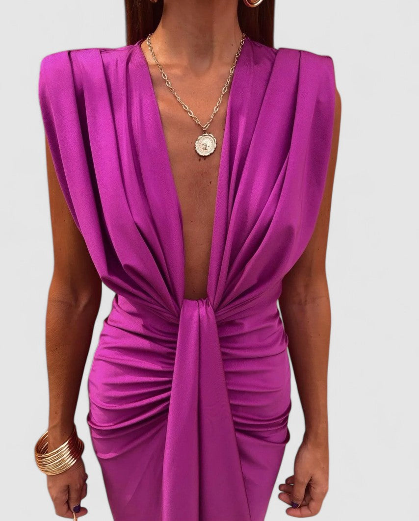SASKIA - Drapiertes Abendkleid