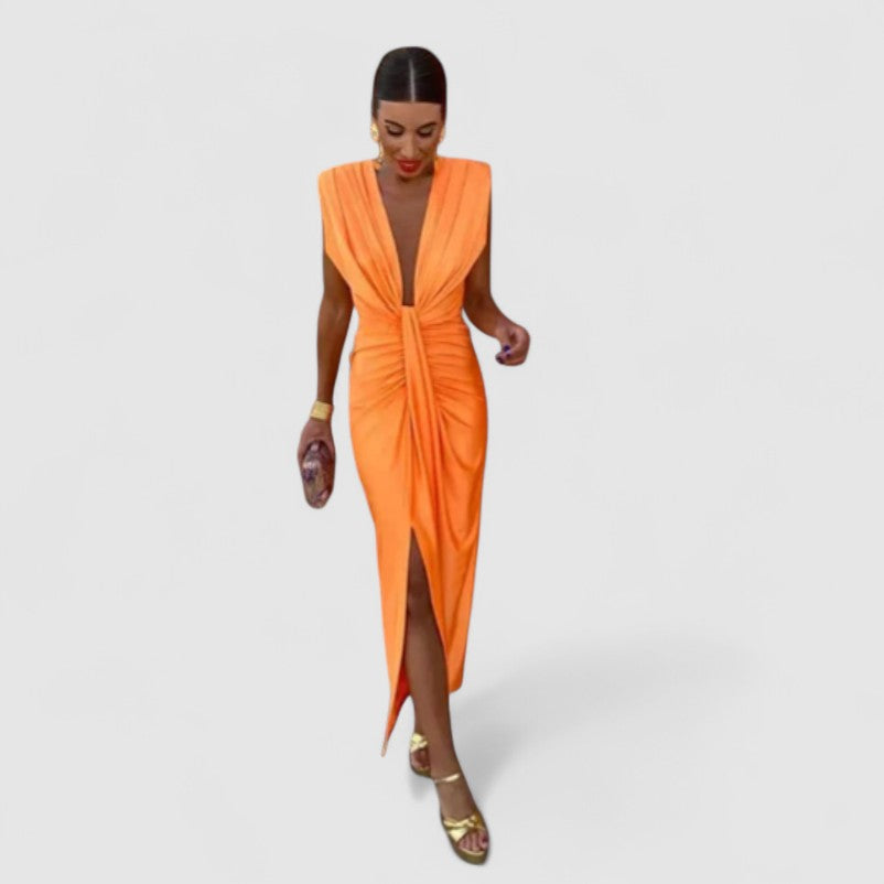 SASKIA - Drapiertes Abendkleid