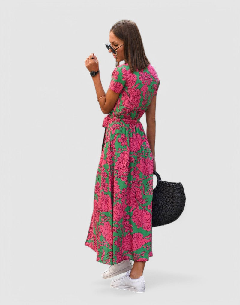 AMELIA - Elegantes Feminines Midi-Kleid