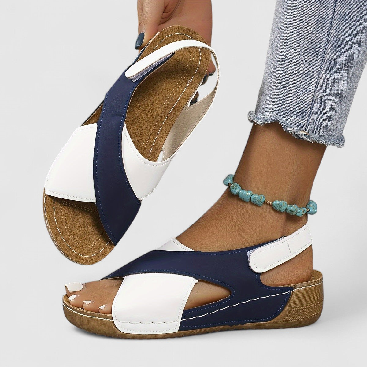 VIOLA - Komfort-Kreuzriemensandalen