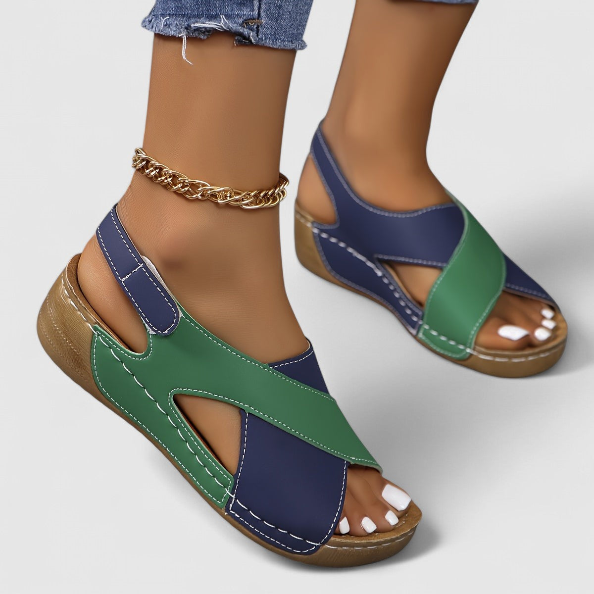 VIOLA - Komfort-Kreuzriemensandalen