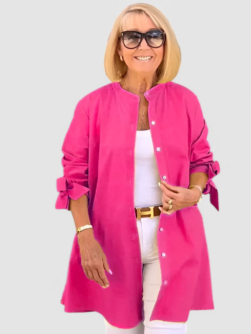 NADINE - Elegante Bluse mit Schleifen-Detail