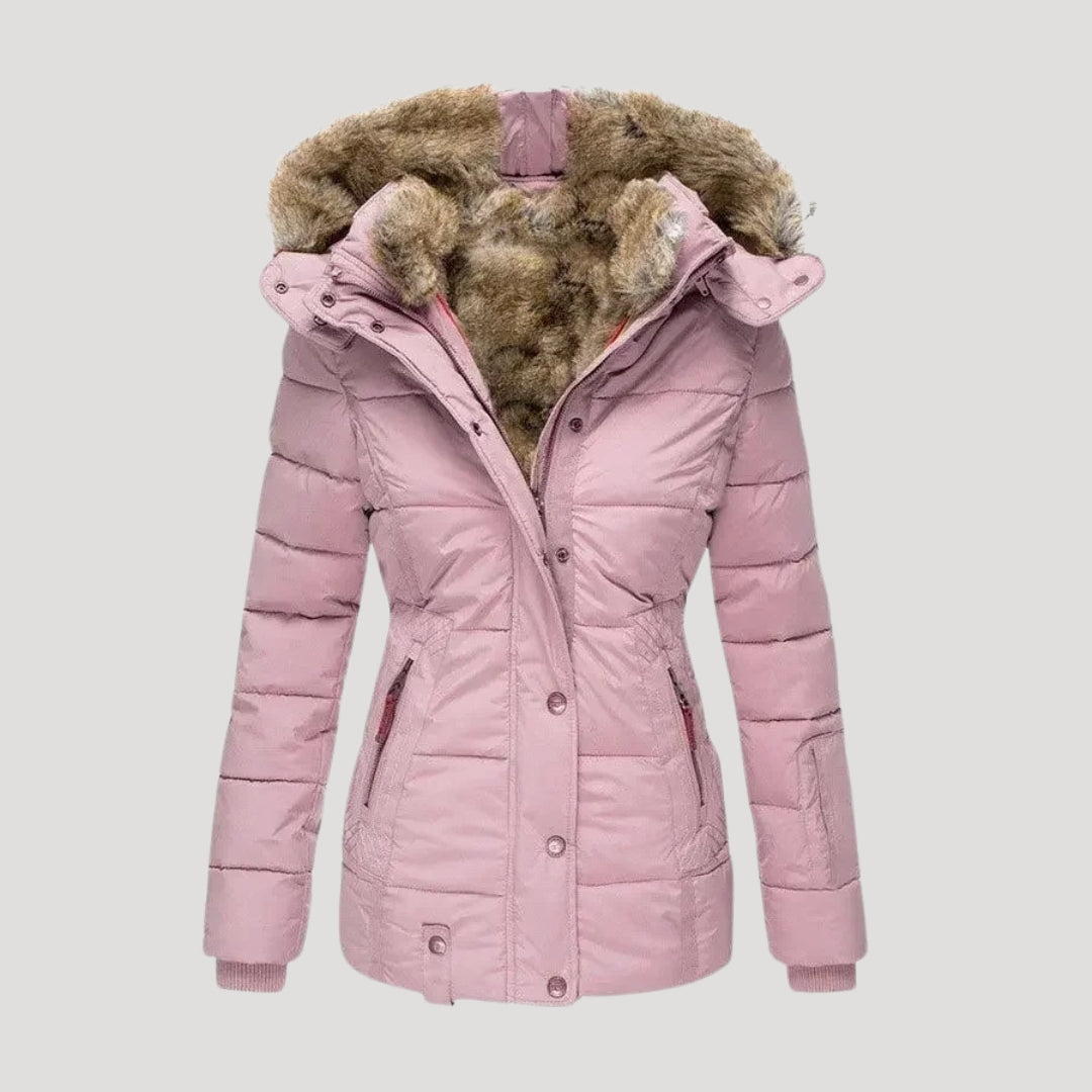 Ysolde - Damen Daunenjacke mit Fellfutter