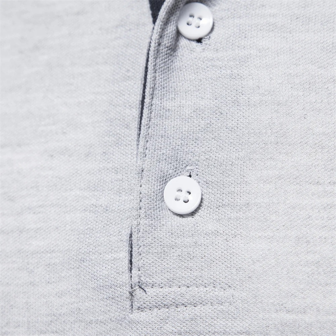 Alvin - Klassisches Langarm-Polo-Shirt