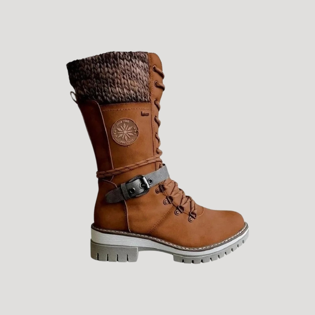 Della - Damen Schnür-Winterstiefel