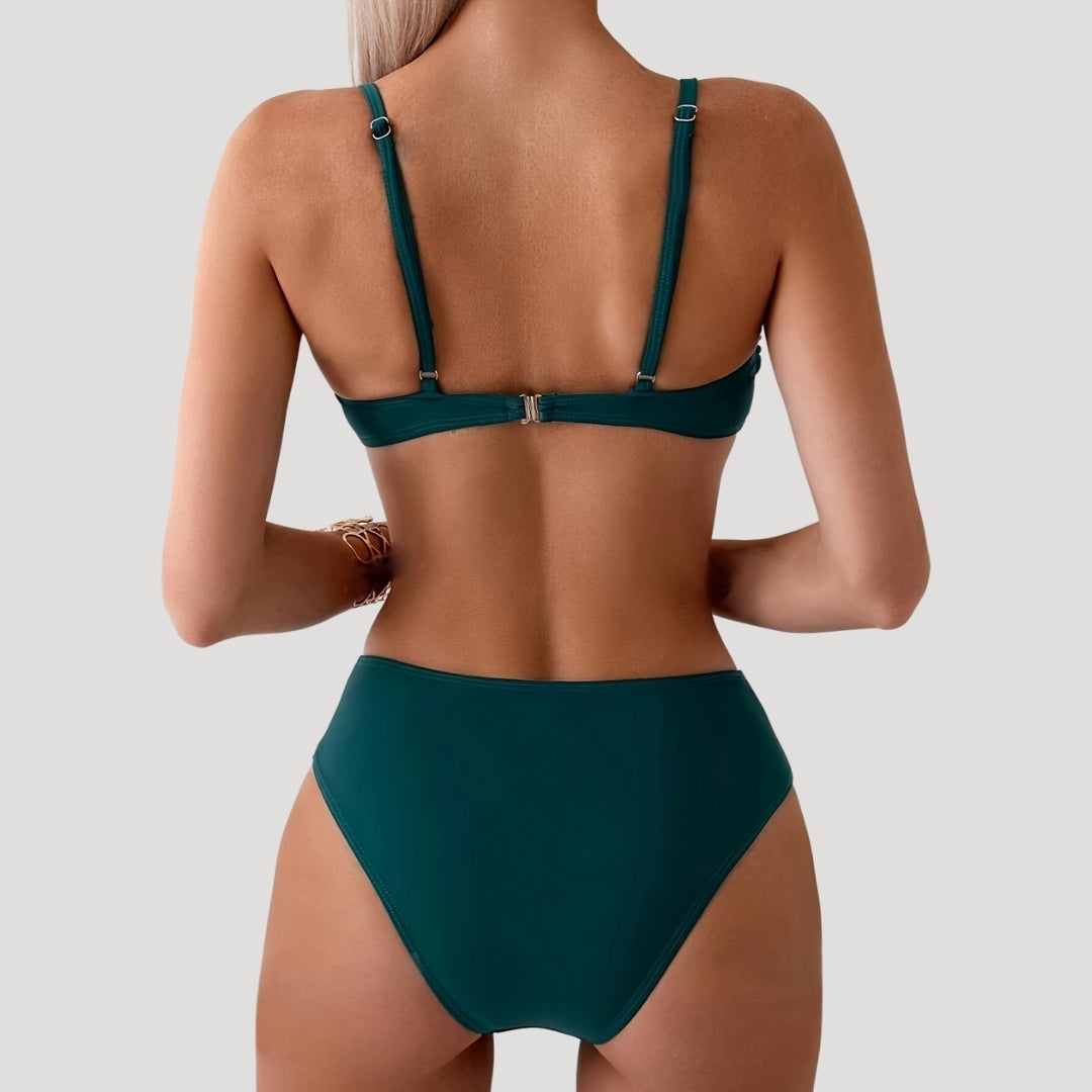 Sasha - Bikini-Set mit gerafftem Ringdetail