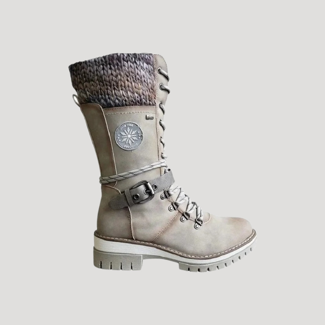 Della - Damen Schnür-Winterstiefel