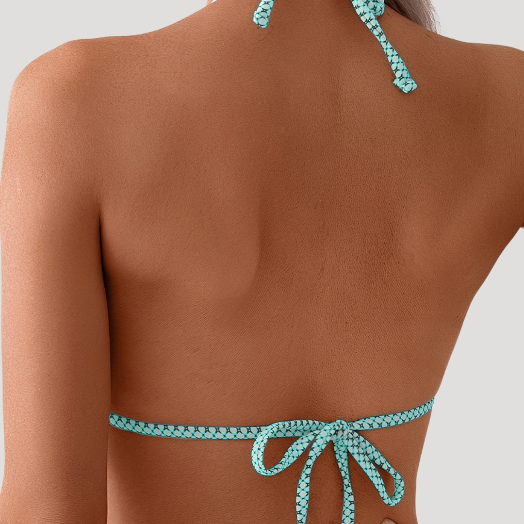Faith - Paisley-Print-Bikini-Set mit Bindebändern