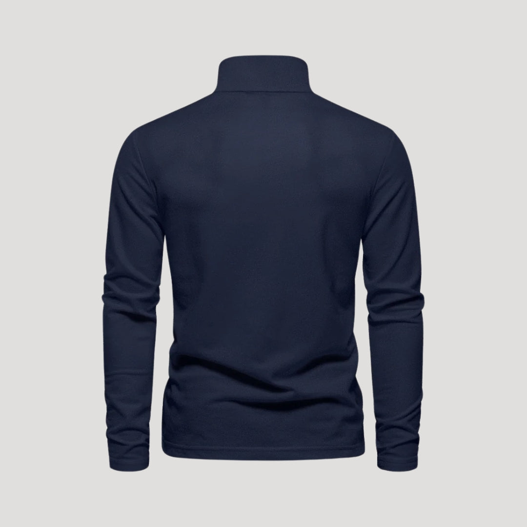 Alvin - Klassisches Langarm-Polo-Shirt