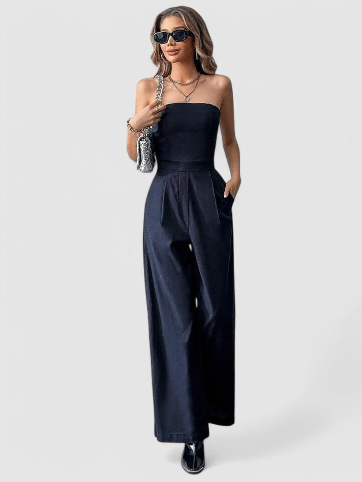 VALERIE  - Eleganter Bandeau-Jumpsuit