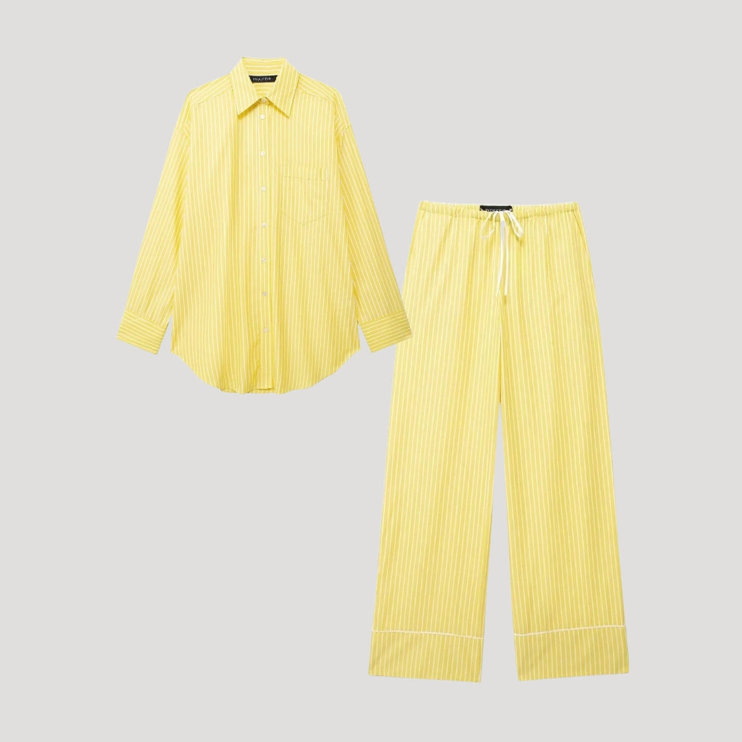 Prairie - Gestreiftes Baumwoll-Relaxed-Fit-Set